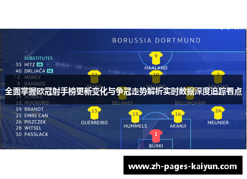 全面掌握欧冠射手榜更新变化与争冠走势解析实时数据深度追踪看点